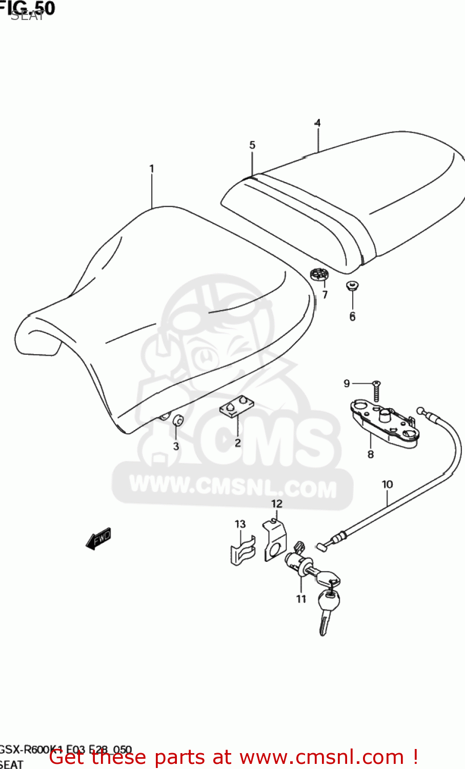 SEAT GSXR600 2002 (K2) USA (E03)