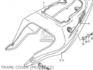 FRAME COVER (MODEL K2) - GSXR600 2002 (K2) USA (E03)