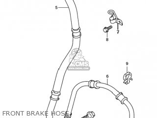 FRONT BRAKE HOSE - GSXR600 2002 (K2) USA (E03)