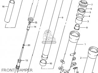FRONT DAMPER - GSXR600 2002 (K2) USA (E03)