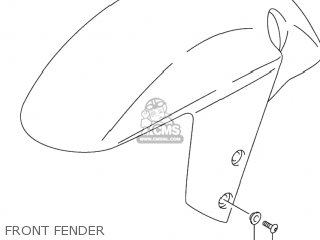 FRONT FENDER - GSXR600 2002 (K2) USA (E03)