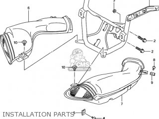 INSTALLATION PARTS - GSXR600 2002 (K2) USA (E03)