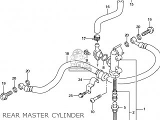 REAR MASTER CYLINDER - GSXR600 2002 (K2) USA (E03)