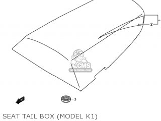 SEAT TAIL BOX (MODEL K1) - GSXR600 2002 (K2) USA (E03)