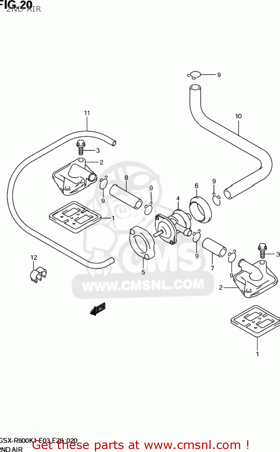 2ND AIR GSXR600 2003 (K3) USA (E03)