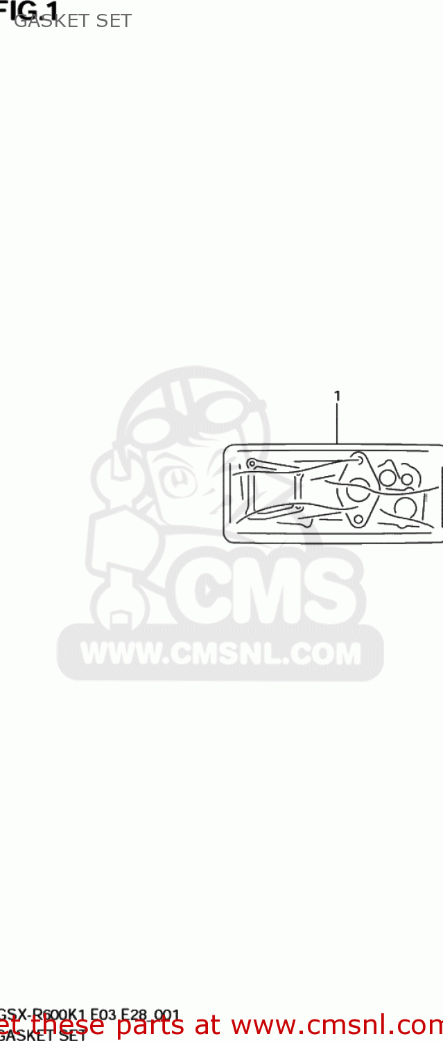 GASKET SET GSXR600 2003 (K3) USA (E03)