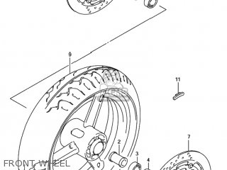 FRONT WHEEL - GSXR600 2003 (K3) USA (E03)