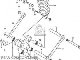 REAR CUSHION LEVER - GSXR600 2003 (K3) USA (E03)