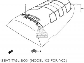 SEAT TAIL BOX (MODEL K2 FOR YC2) - GSXR600 2003 (K3) USA (E03)