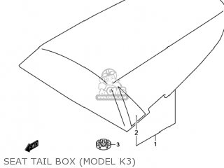 SEAT TAIL BOX (MODEL K3) - GSXR600 2003 (K3) USA (E03)