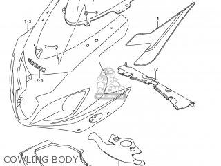 COWLING BODY - GSXR600 2004 (K4) USA (E03)