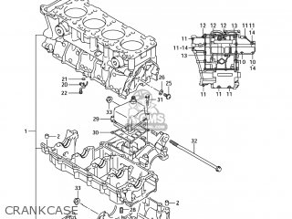 CRANKCASE - GSXR600 2004 (K4) USA (E03)