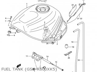 FUEL TANK (GSX-R600XK5) - GSXR600 2004 (K4) USA (E03)