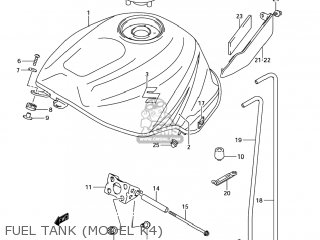 FUEL TANK (MODEL K4) - GSXR600 2004 (K4) USA (E03)