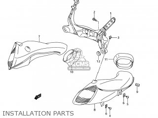 INSTALLATION PARTS - GSXR600 2004 (K4) USA (E03)