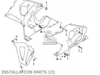 INSTALLATION PARTS (2) - GSXR600 2004 (K4) USA (E03)