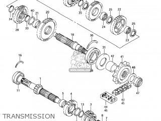 TRANSMISSION - GSXR600 2004 (K4) USA (E03)