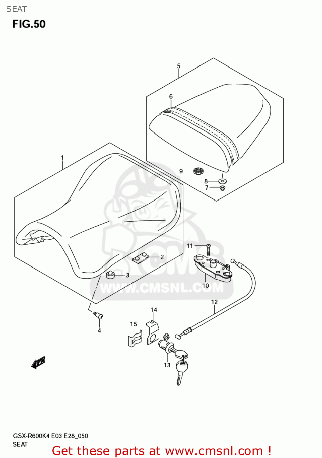 SEAT GSXR600 2005 (K5) USA (E03)
