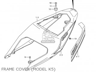 FRAME COVER (MODEL K5) - GSXR600 2005 (K5) USA (E03)