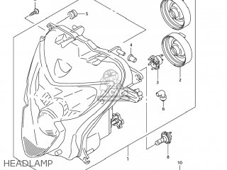 HEADLAMP - GSXR600 2005 (K5) USA (E03)
