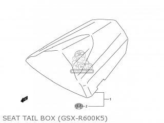 SEAT TAIL BOX (GSX-R600K5) - GSXR600 2005 (K5) USA (E03)