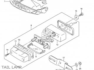 TAIL LAMP - GSXR600 2005 (K5) USA (E03)