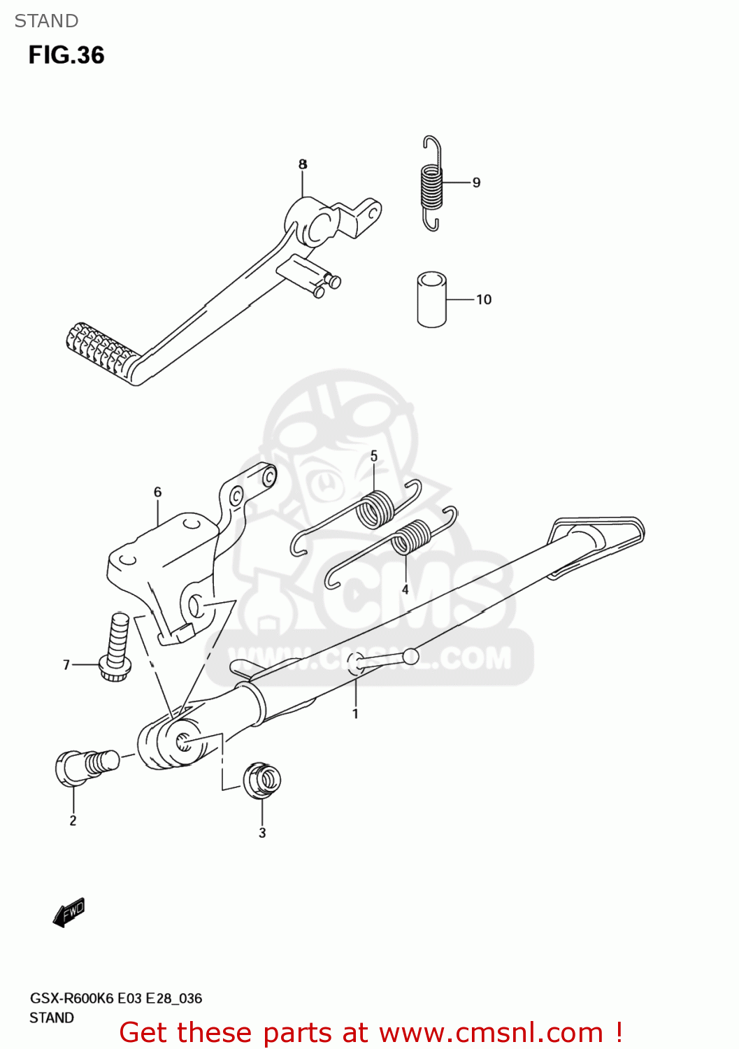 STAND GSXR600 2006 (K6) USA (E03)