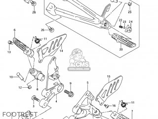 FOOTREST - GSXR600 2006 (K6) USA (E03)