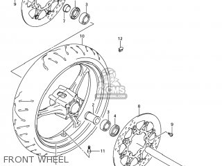 FRONT WHEEL - GSXR600 2006 (K6) USA (E03)