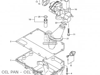 OIL PAN - OIL PUMP - GSXR600 2006 (K6) USA (E03)