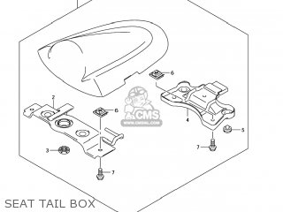 SEAT TAIL BOX - GSXR600 2006 (K6) USA (E03)