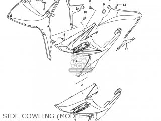 SIDE COWLING (MODEL K6) - GSXR600 2006 (K6) USA (E03)
