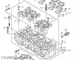 CYLINDER HEAD - GSXR600 2007 (K7) USA (E03)