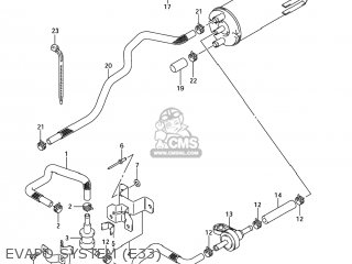EVAPO SYSTEM (E33) - GSXR600 2007 (K7) USA (E03)