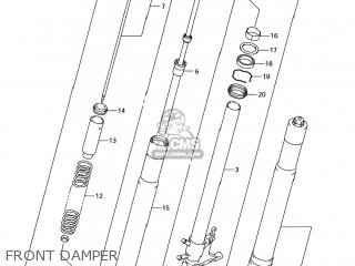 FRONT DAMPER - GSXR600 2007 (K7) USA (E03)
