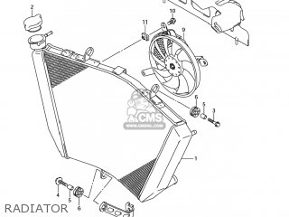 RADIATOR - GSXR600 2007 (K7) USA (E03)