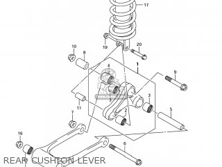 REAR CUSHION LEVER - GSXR600 2007 (K7) USA (E03)