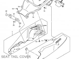 SEAT TAIL COVER - GSXR600 2007 (K7) USA (E03)