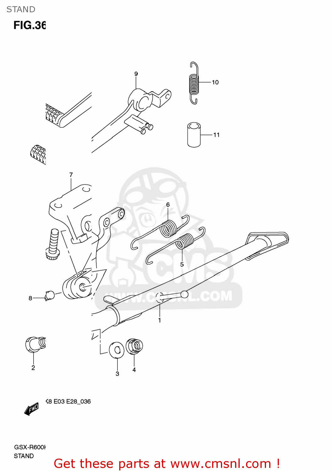 STAND GSXR600 2008 (K8) USA (E03)