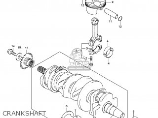 CRANKSHAFT - GSXR600 2008 (K8) USA (E03)