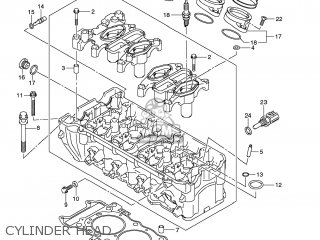 CYLINDER HEAD - GSXR600 2008 (K8) USA (E03)