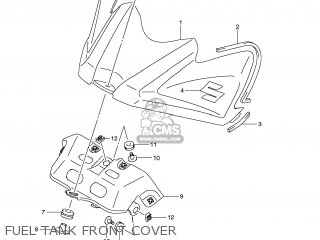 FUEL TANK FRONT COVER - GSXR600 2008 (K8) USA (E03)