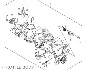 THROTTLE BODY - GSXR600 2008 (K8) USA (E03)
