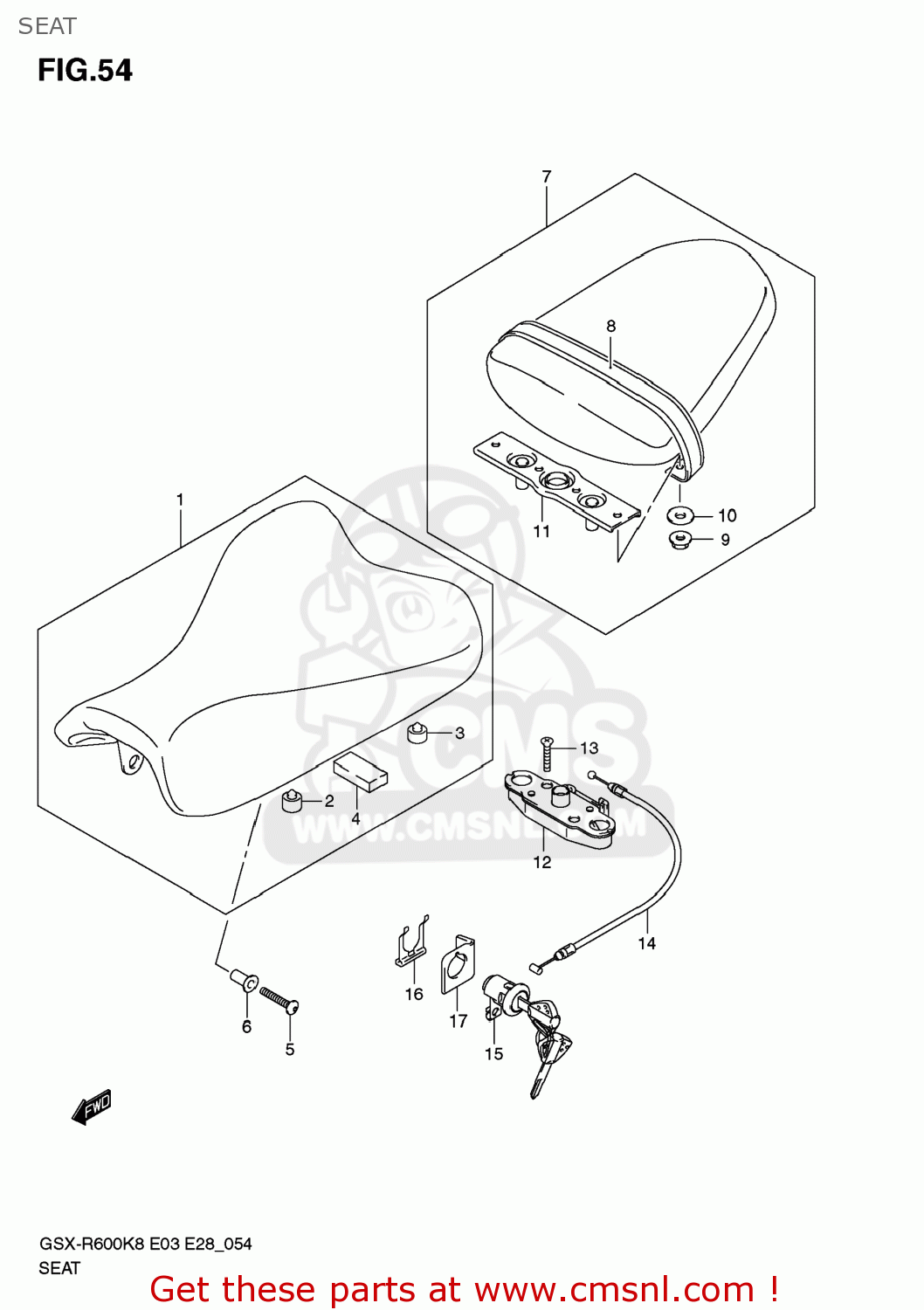 SEAT GSXR600 2009 (K9) USA (E03)