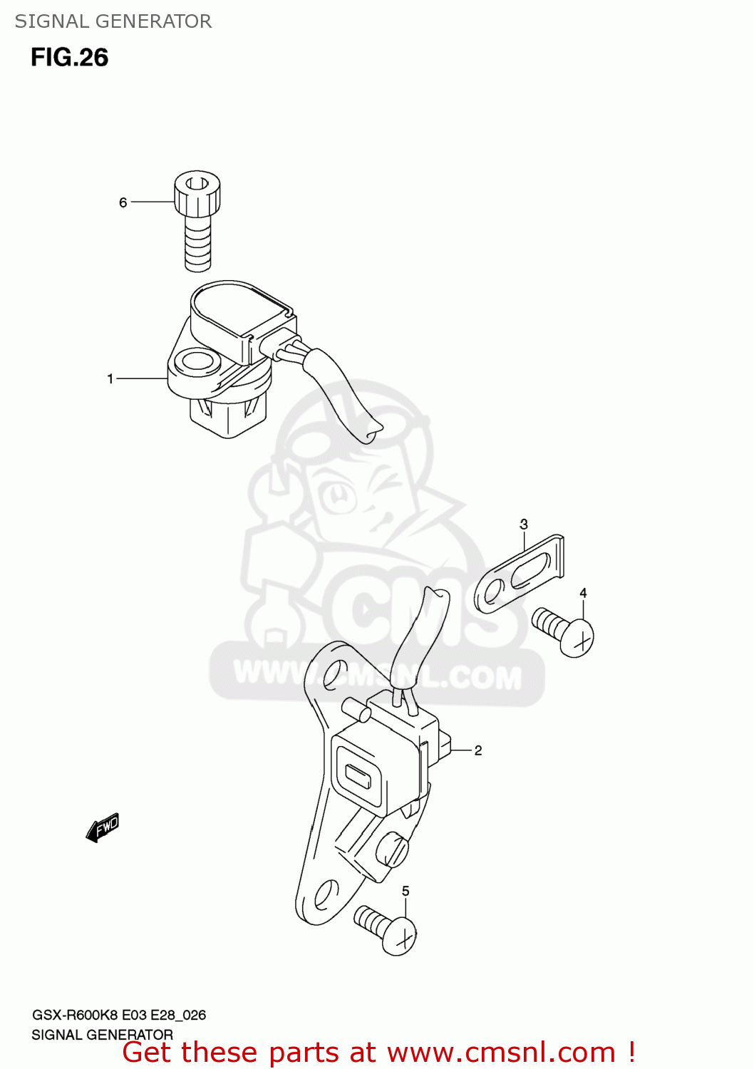 SIGNAL GENERATOR GSXR600 2009 (K9) USA (E03)