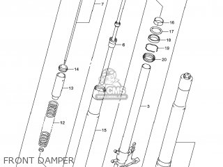 FRONT DAMPER - GSXR600 2009 (K9) USA (E03)