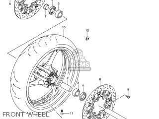 FRONT WHEEL - GSXR600 2009 (K9) USA (E03)