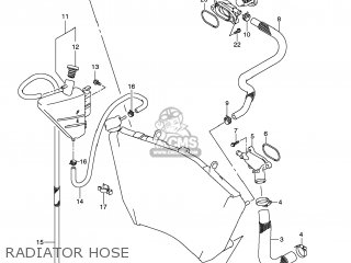 RADIATOR HOSE - GSXR600 2009 (K9) USA (E03)