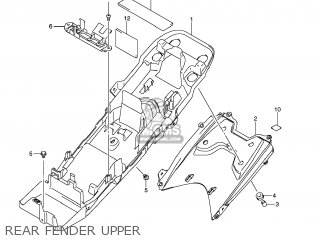 REAR FENDER UPPER - GSXR600 2009 (K9) USA (E03)