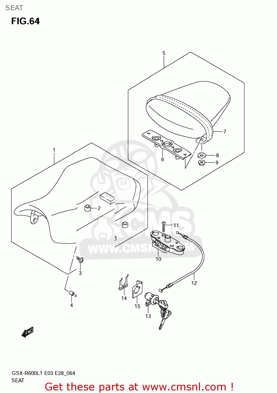 SEAT GSXR600 2011 (L1) USA (E03)